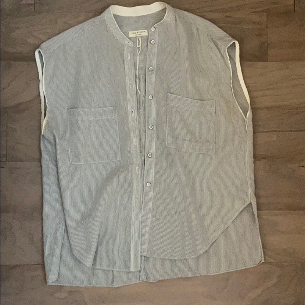 Rag & Bone Seersucker Pinstripe Shirt